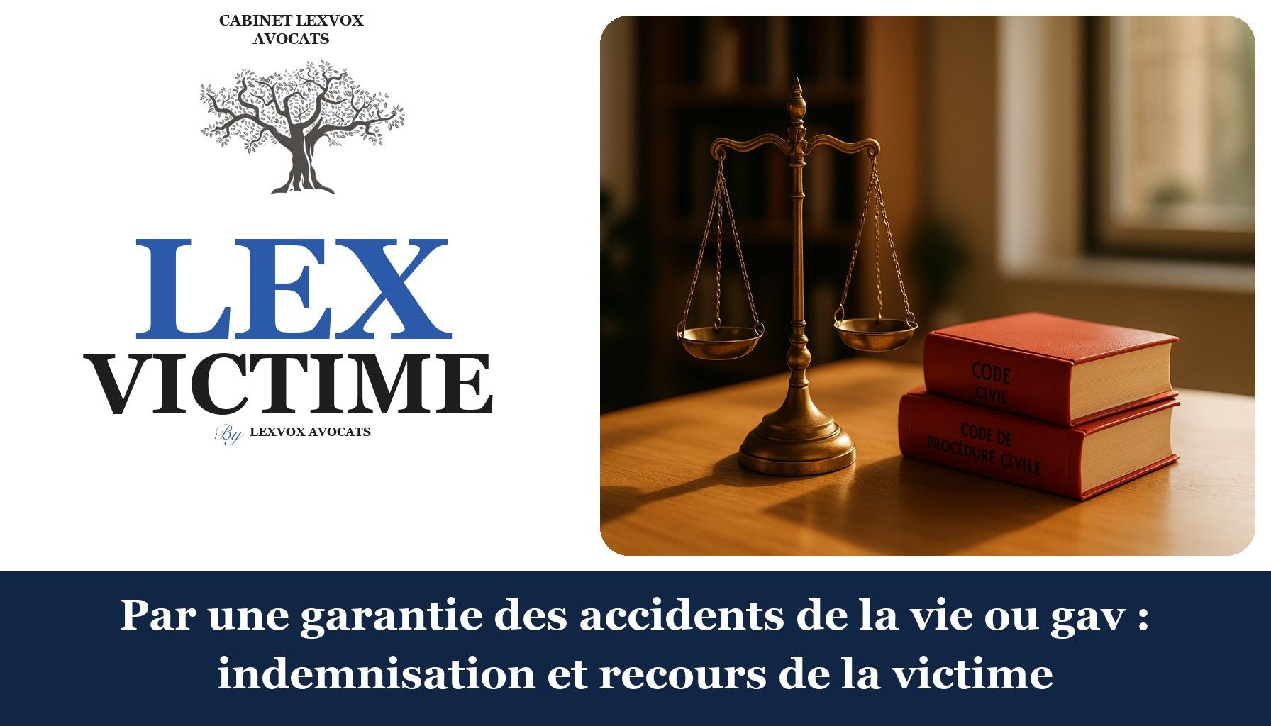 Par une garantie des accidents de la vie ou gav : indemnisation et recours de la victime