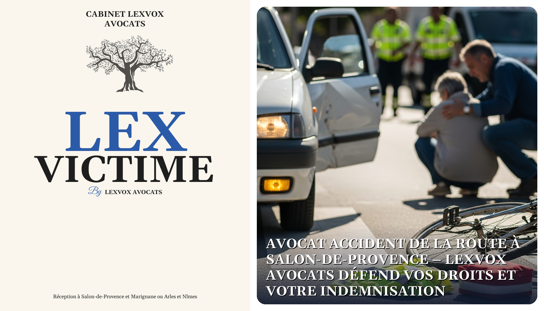Avocat accident de la route à Salon-de-Provence – LEXVOX AVOCATS défend vos droits et votre indemnisation