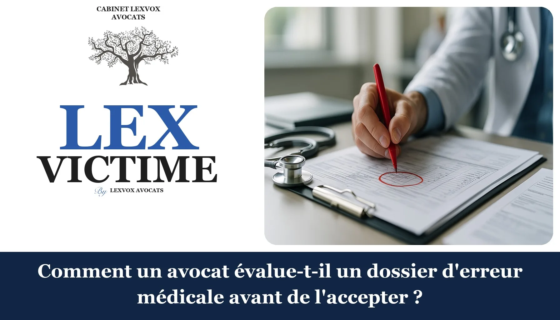 Comment un avocat évalue-t-il un dossier d'erreur médicale avant de l'accepter ?