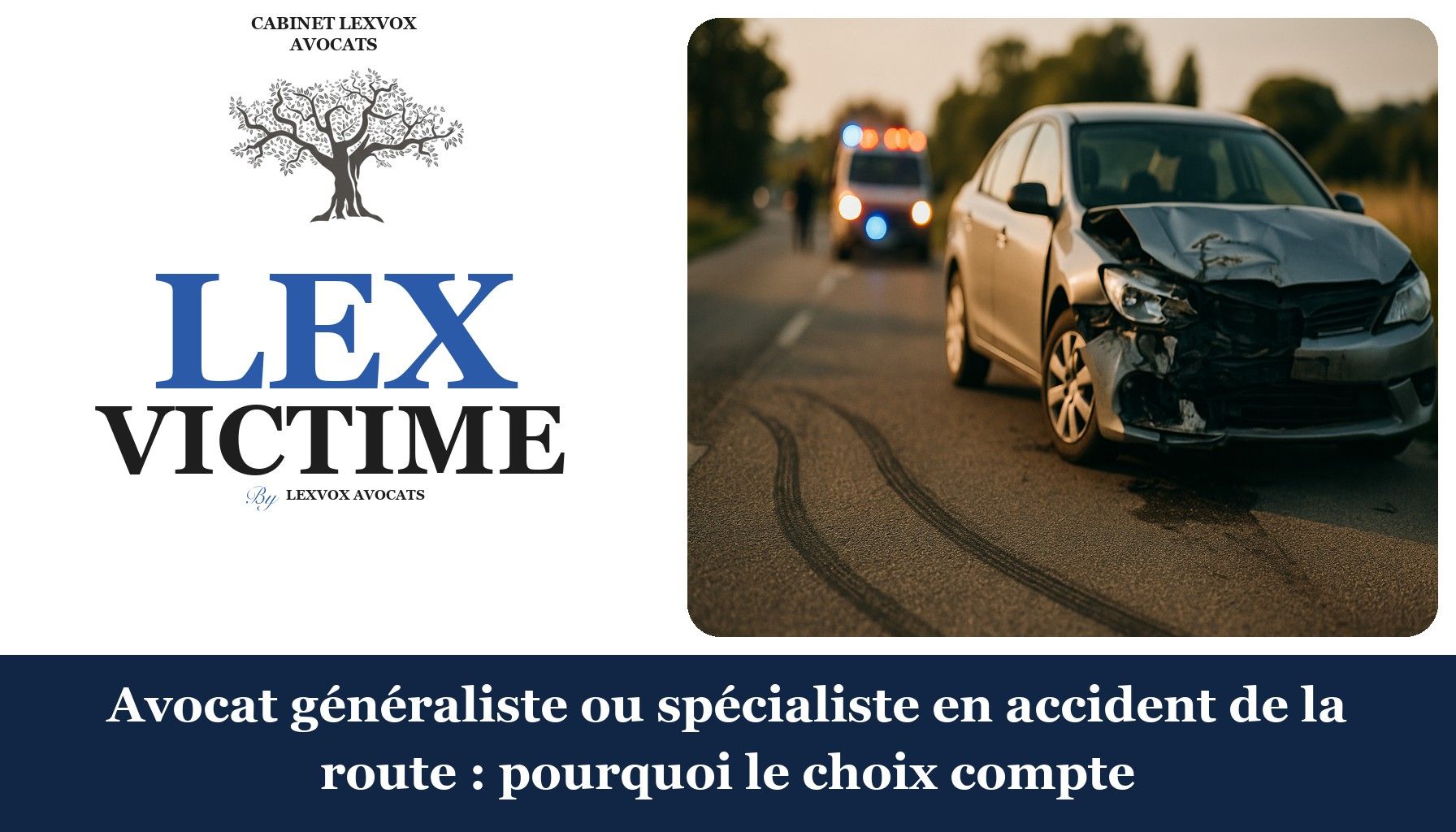 Avocat généraliste ou spécialiste en accident de la route : pourquoi le choix compte