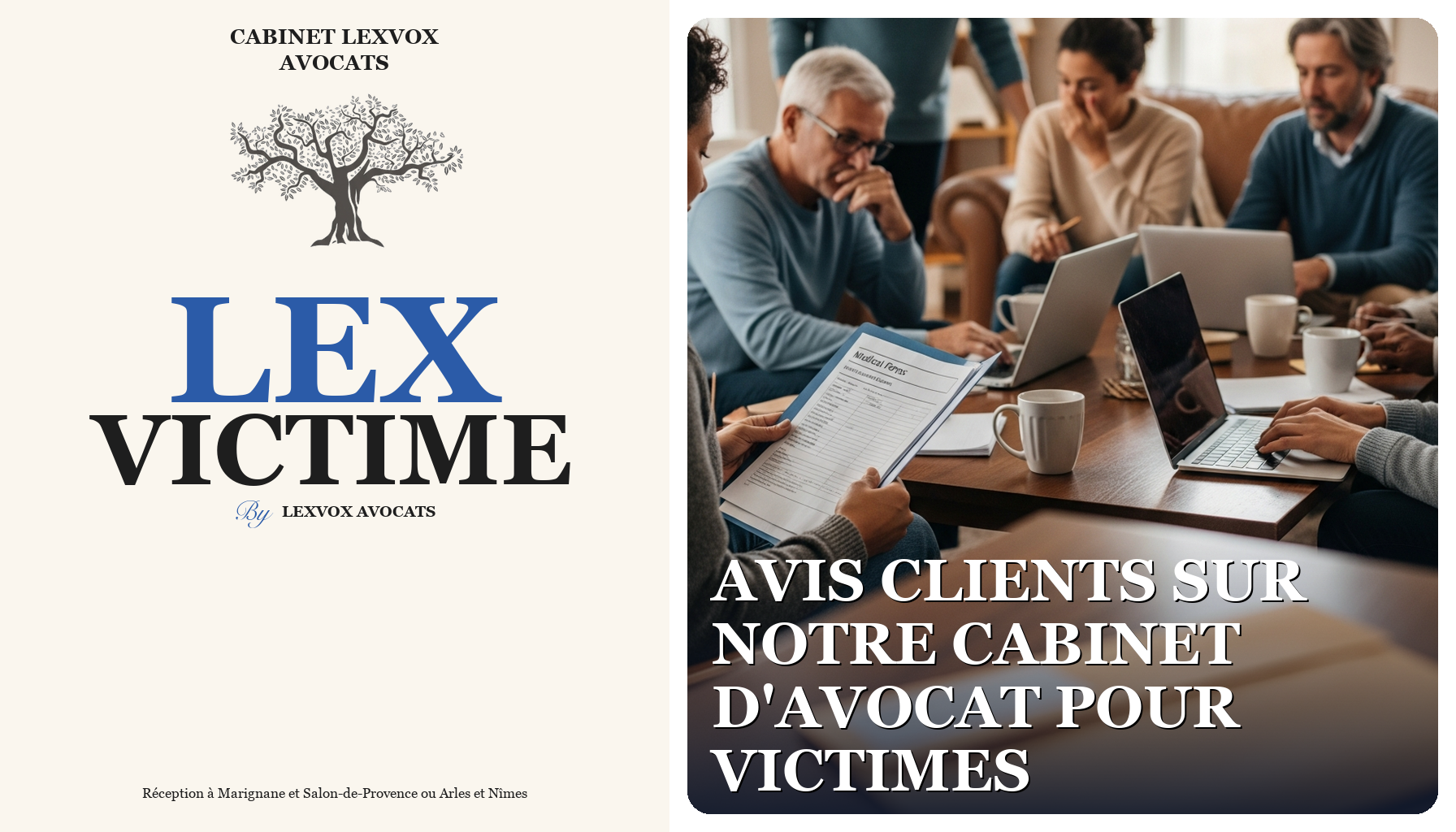 Avis clients sur notre cabinet d'avocat pour victimes