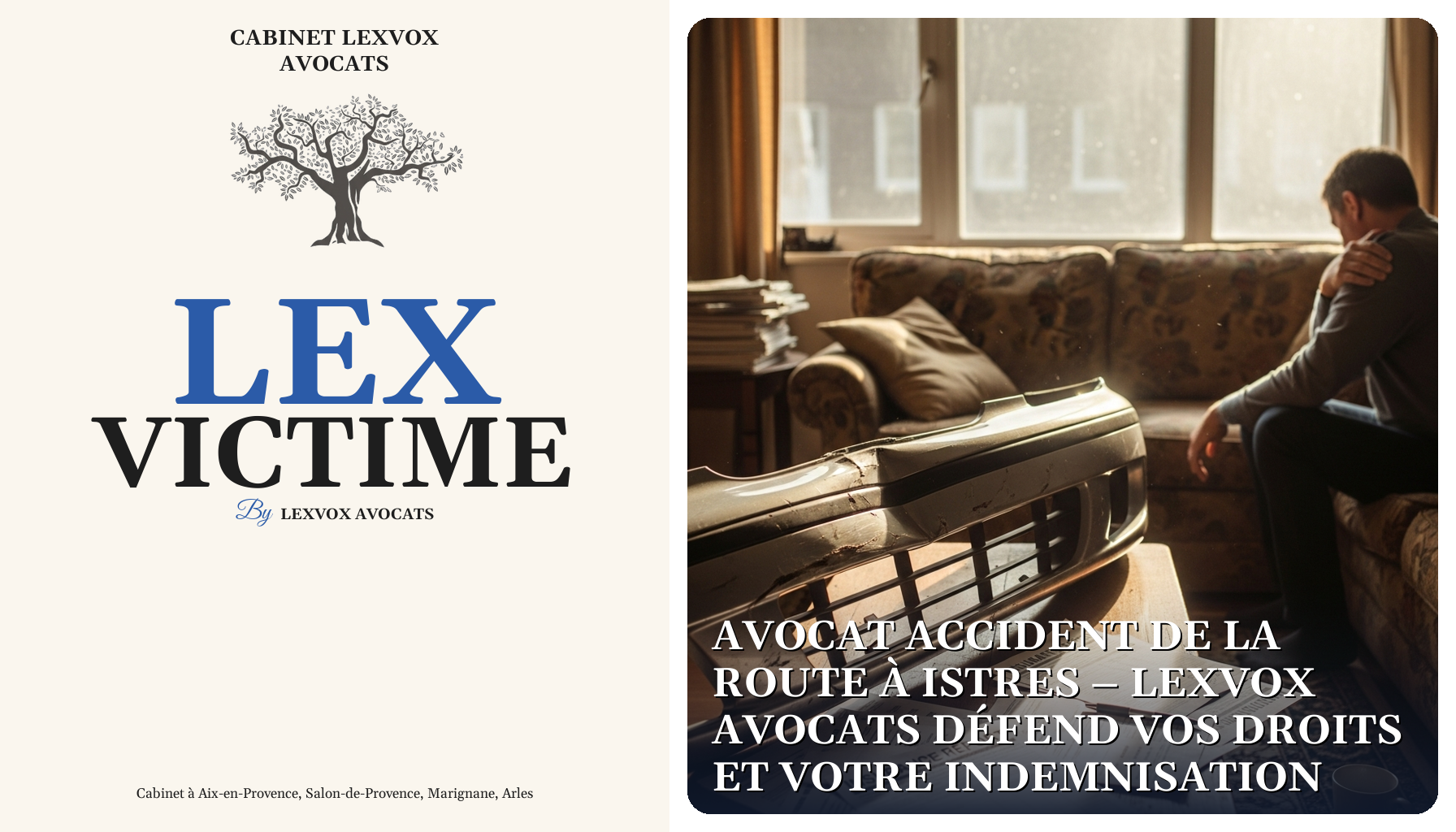 Avocat accident de la route à Istres – LEXVOX AVOCATS défend vos droits et votre indemnisation