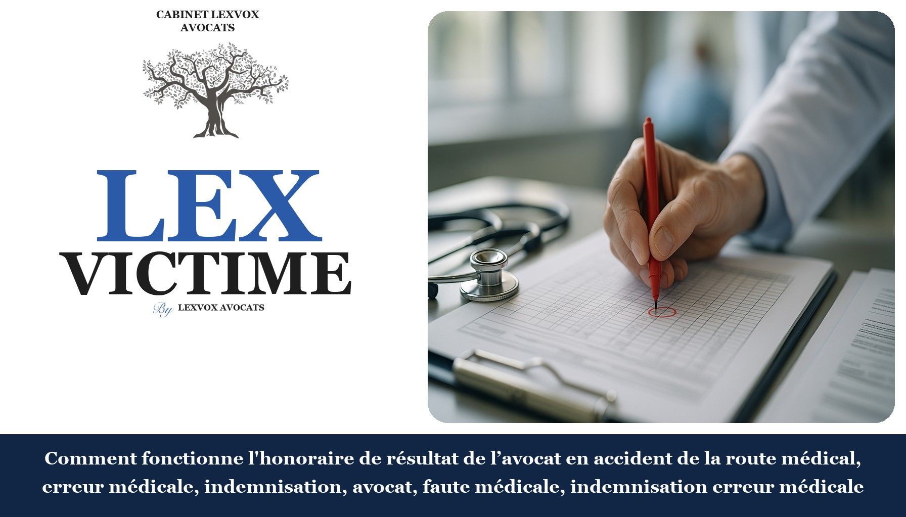 Comment fonctionne l'honoraire de résultat de l’avocat en accident de la route médical, erreur médicale, indemnisation, avocat, faute médicale, indemnisation erreur médicale