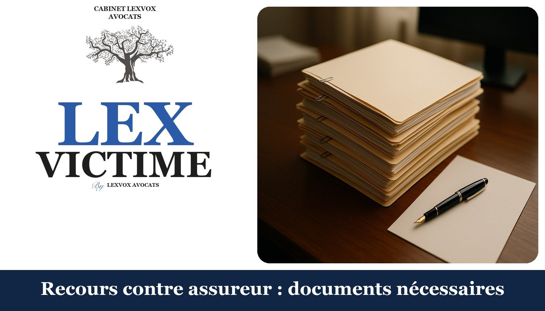 Recours contre assureur : documents nécessaires
