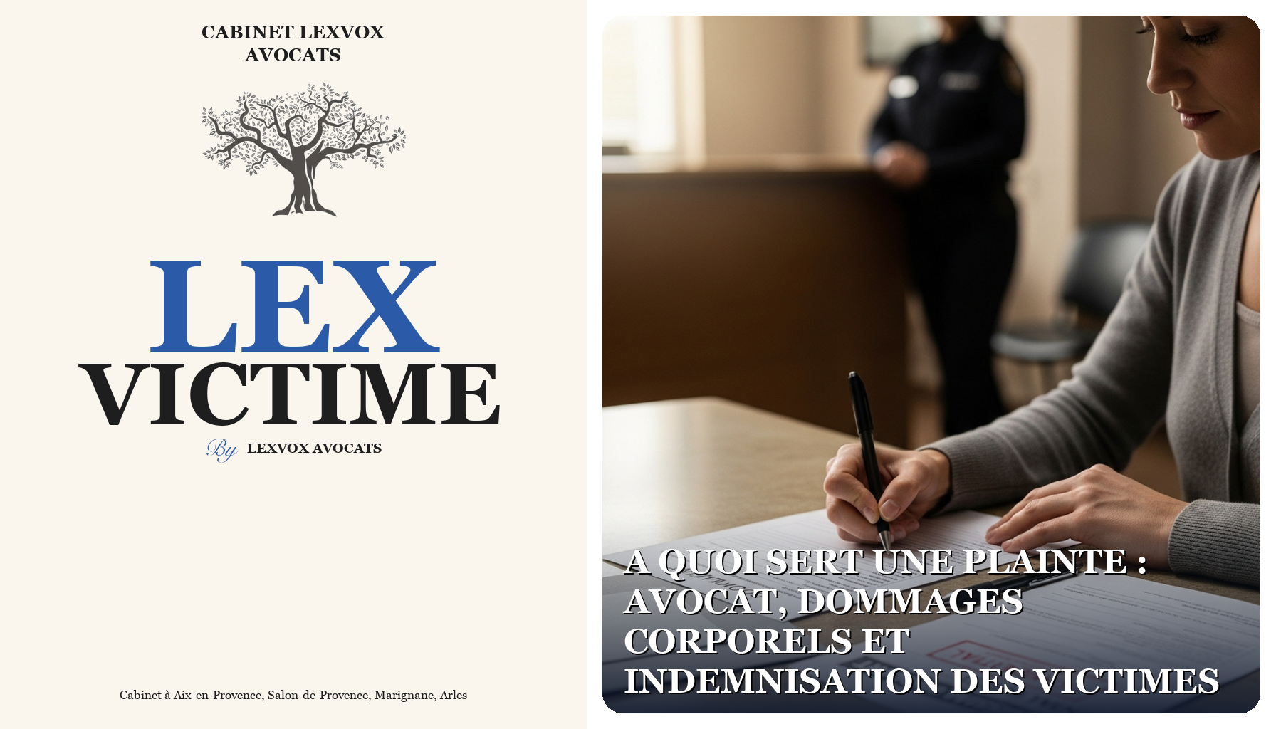 A quoi sert une plainte : avocat, dommages corporels et indemnisation des victimes