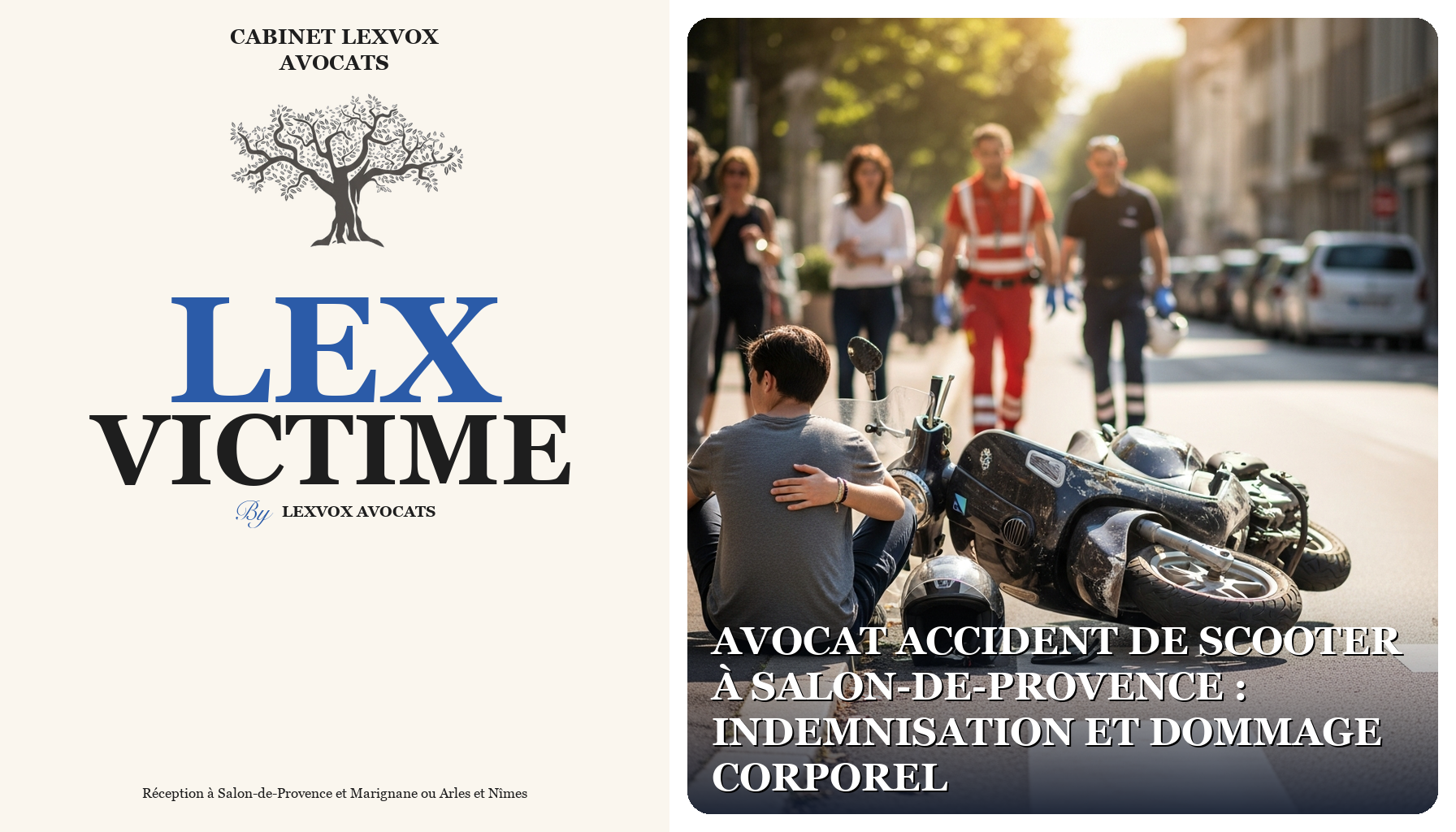 Avocat accident de scooter à Salon-de-Provence : indemnisation et dommage corporel