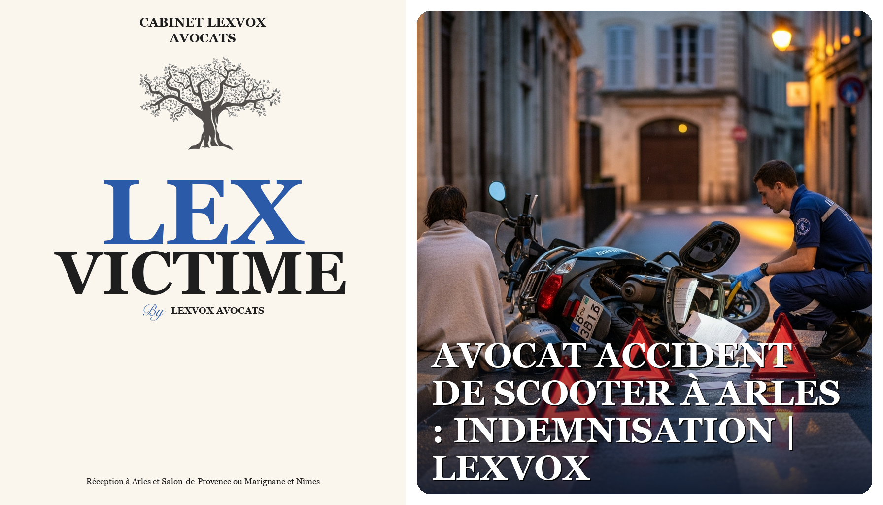 Avocat accident de scooter à Arles : indemnisation | LEXVOX