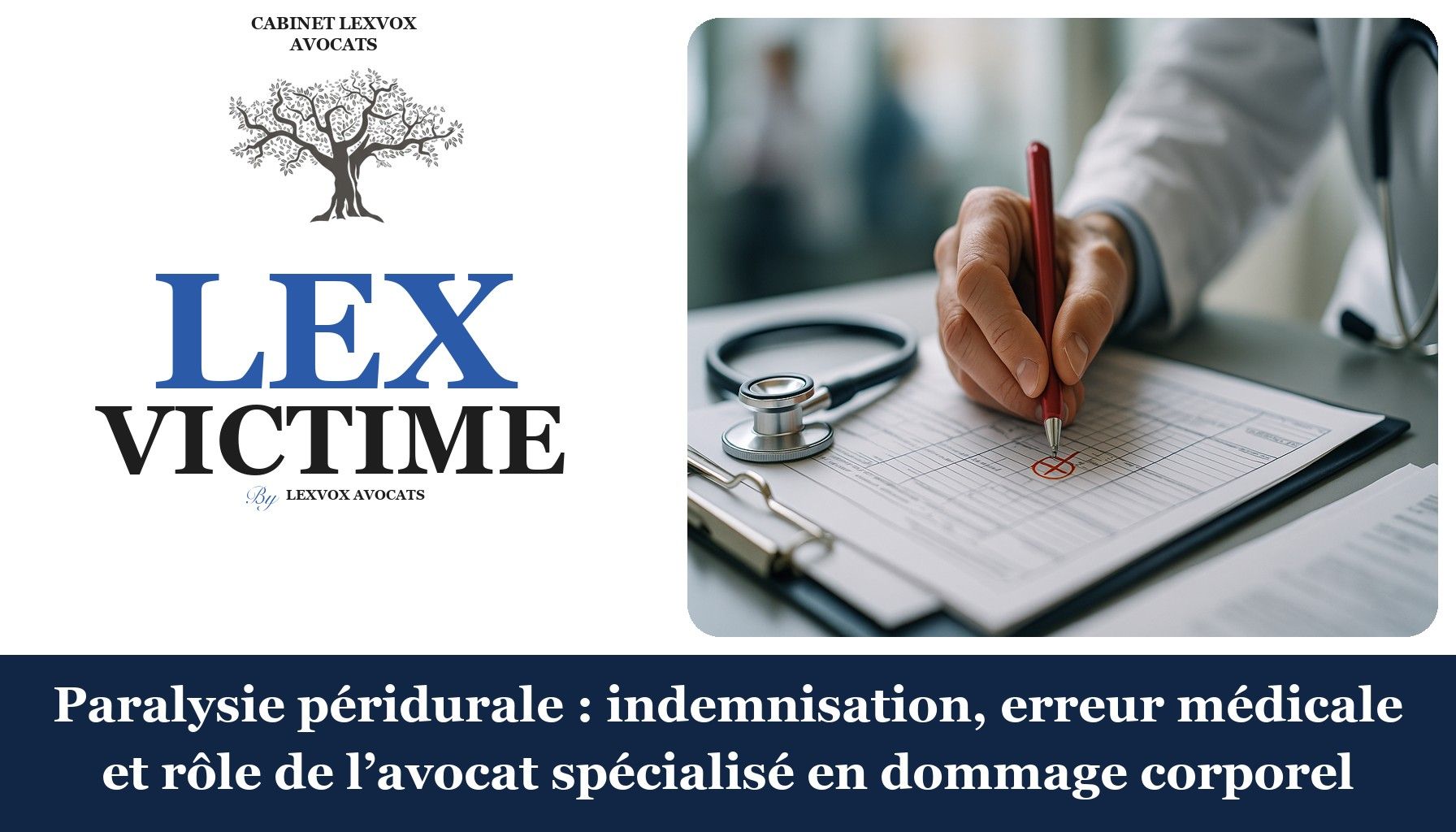 Paralysie péridurale : indemnisation, erreur médicale et rôle de l’avocat spécialisé en dommage corporel