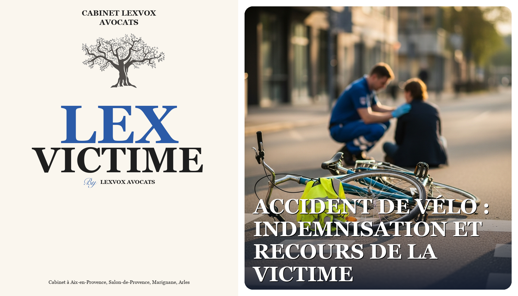 Accident de vélo : indemnisation et recours de la victime