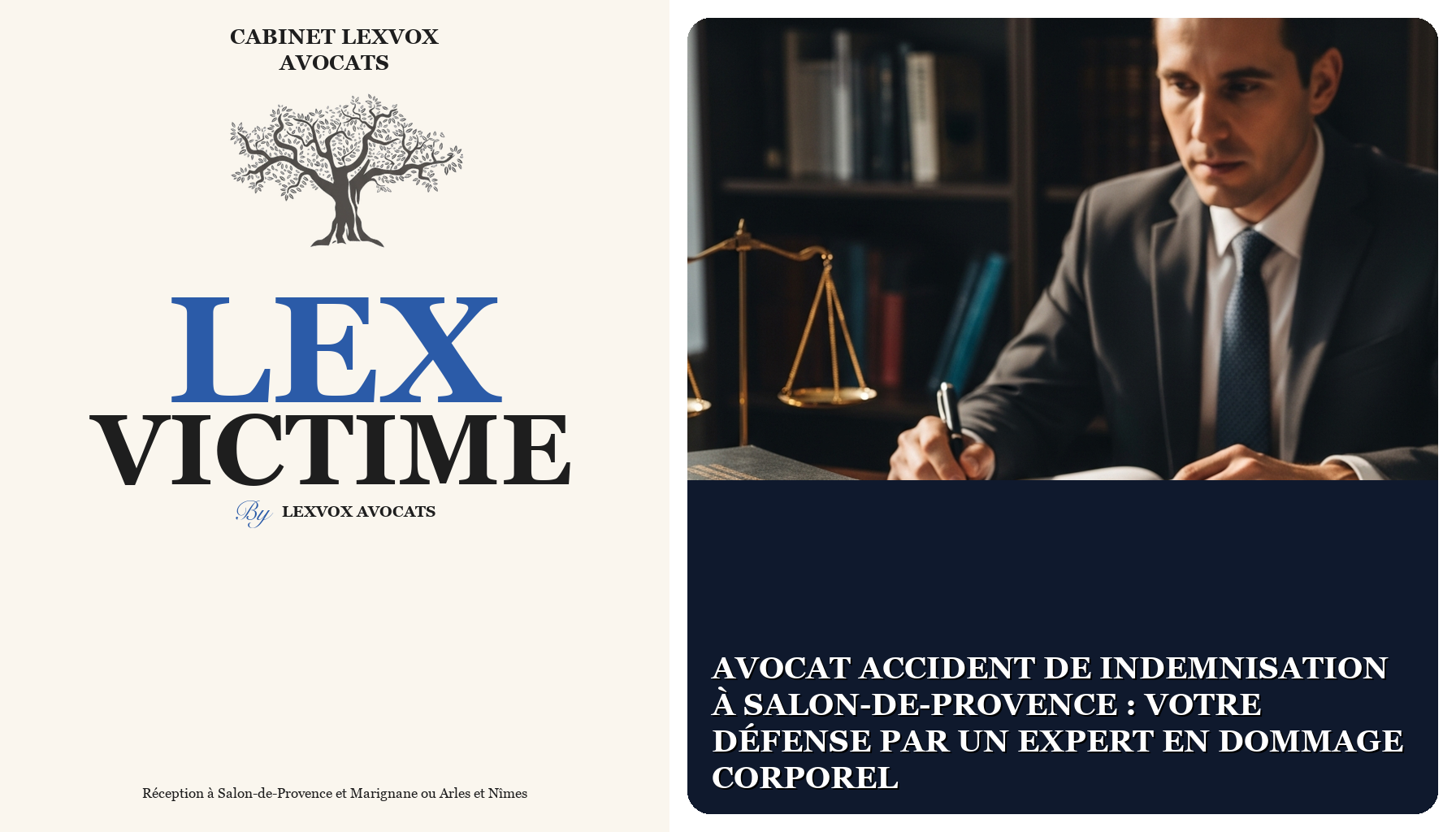 Avocat accident de indemnisation à Salon-de-Provence : votre défense par un expert en dommage corporel