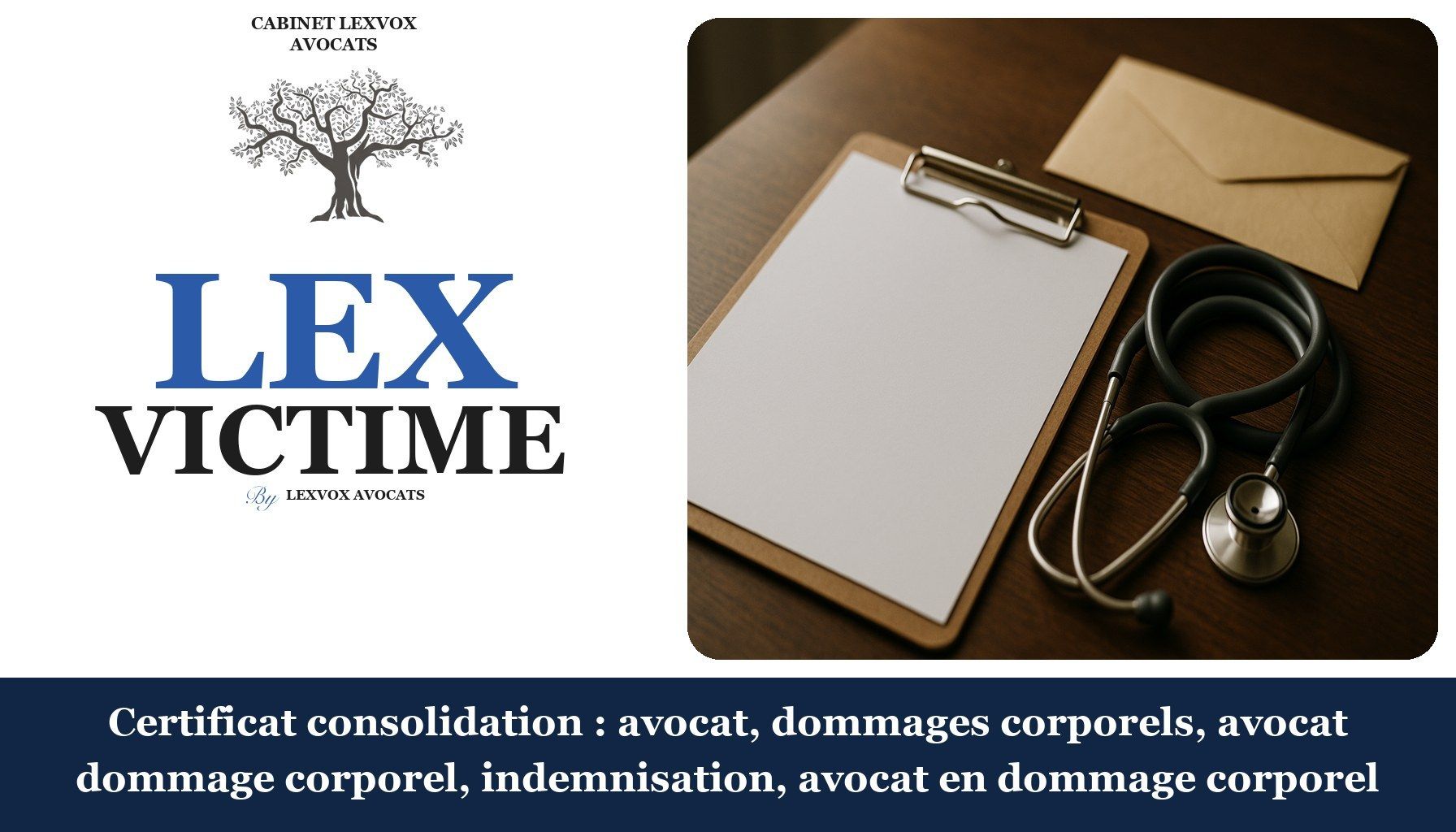 Certificat consolidation : avocat, dommages corporels, avocat dommage corporel, indemnisation, avocat en dommage corporel