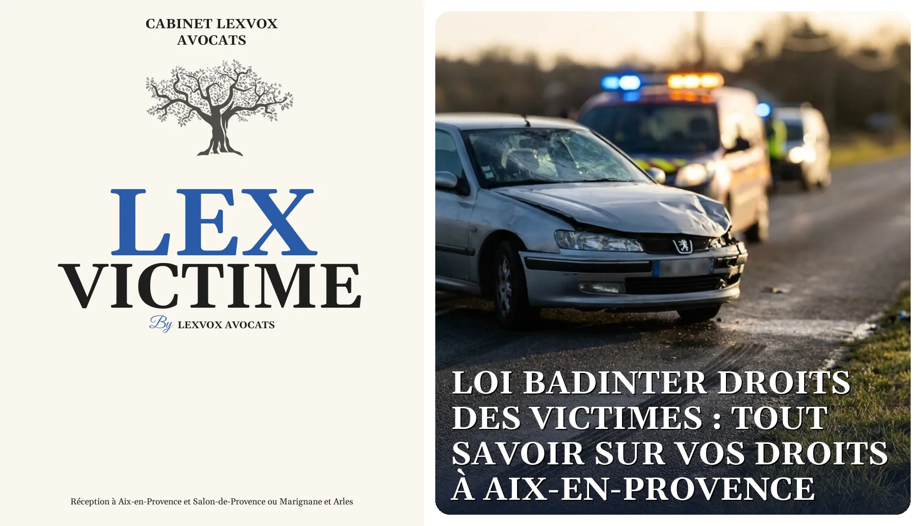 Une voiture grise accidentée sur une route mouillée, avec des véhicules de secours aux gyrophares clignotants en fond.