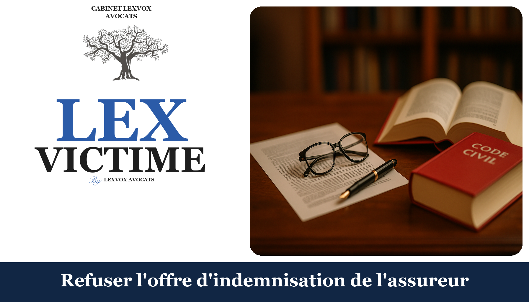 Avocat : refuser une offre d'indemnisation insuffisante de l'assureur