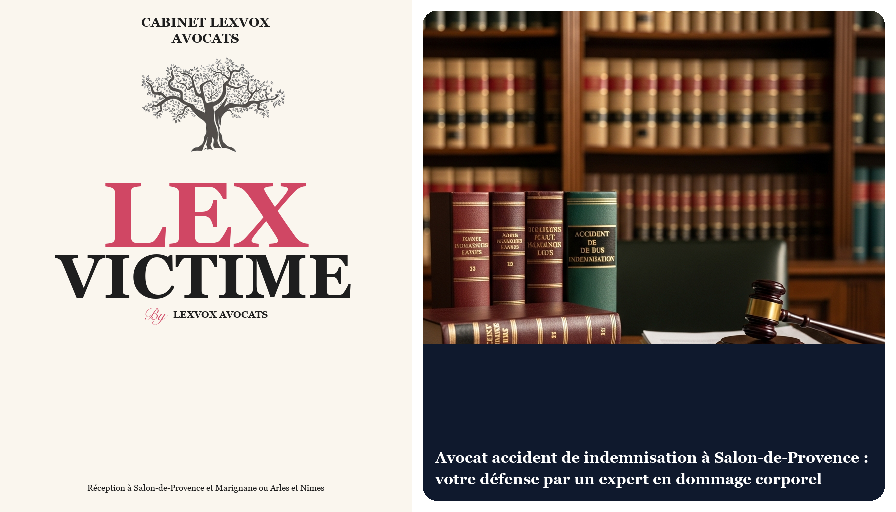 Avocat accident de indemnisation à Salon-de-Provence : votre défense par un expert en dommage corporel