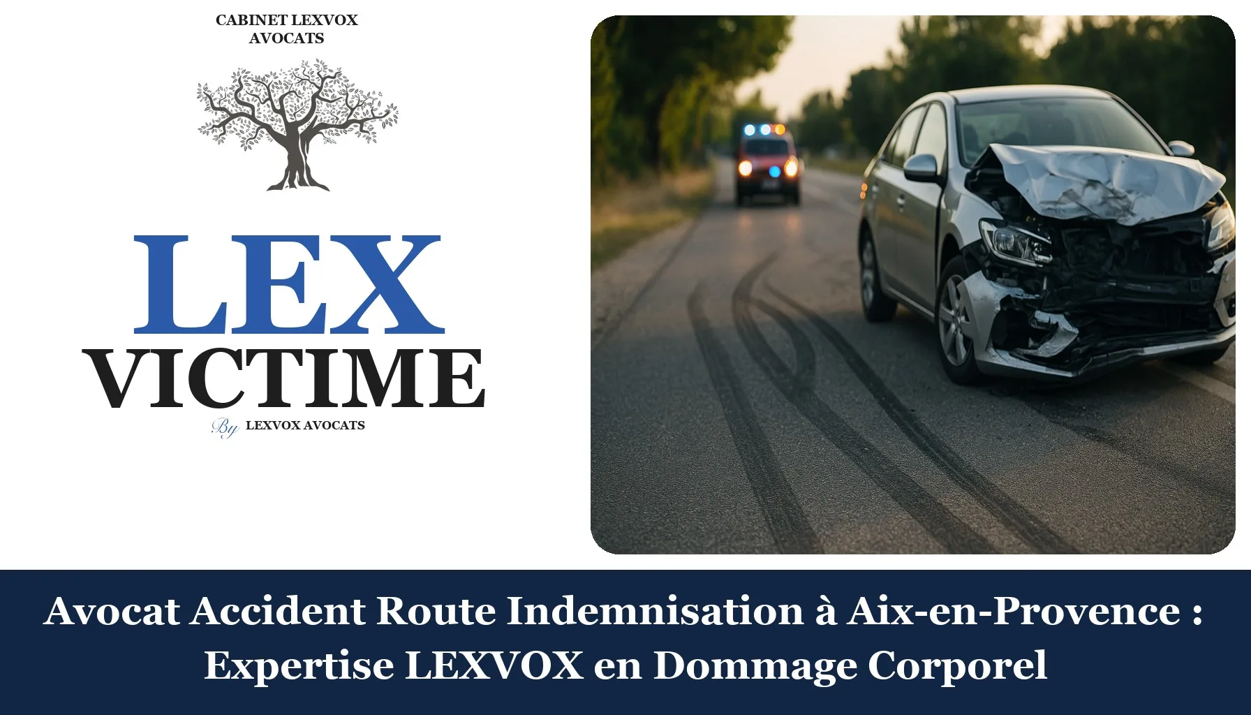Avocat Accident Route Indemnisation à Aix-en-Provence : Expertise LEXVOX en Dommage Corporel