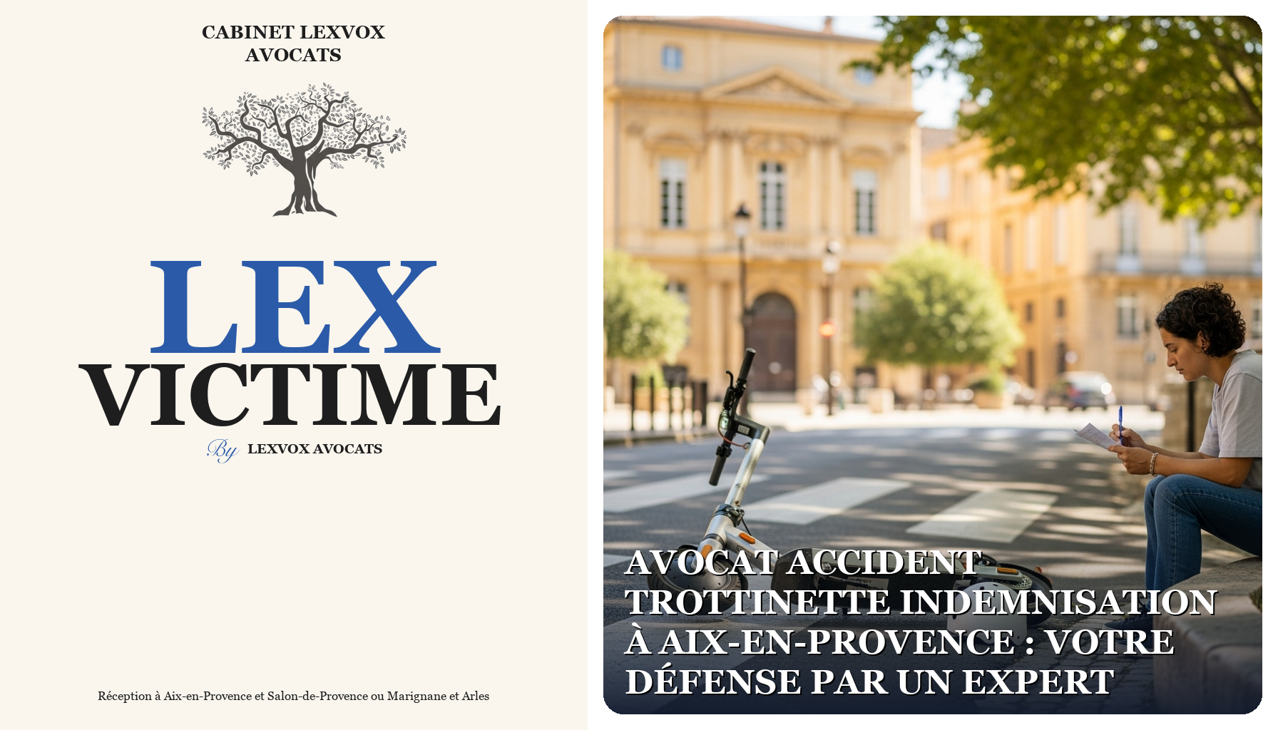 Avocat accident trottinette indemnisation à Aix-en-Provence : votre défense par un expert