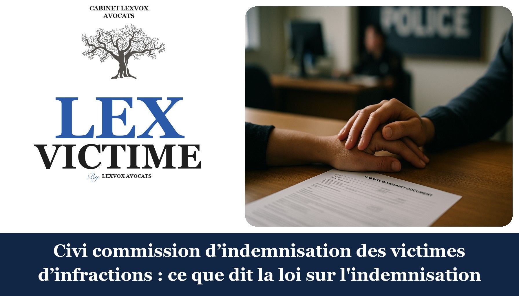 Civi commission d’indemnisation des victimes d’infractions : ce que dit la loi sur l'indemnisation