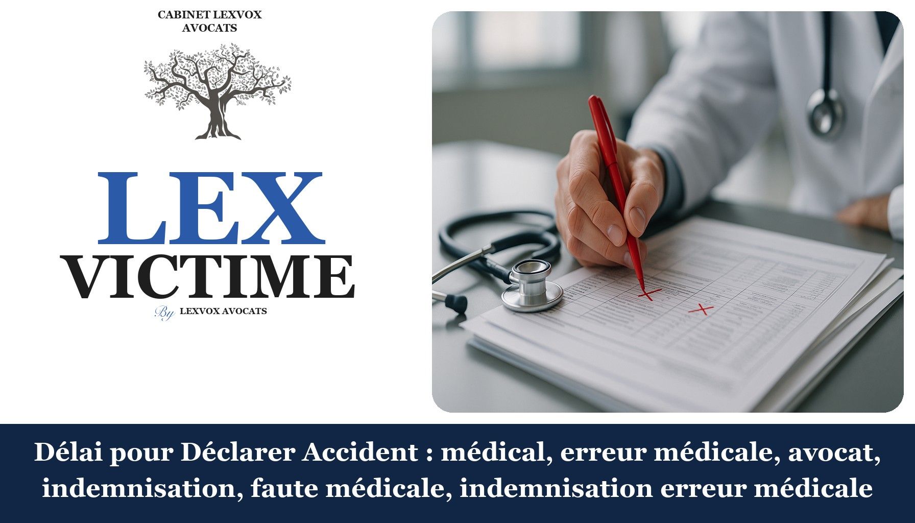 Délai pour Déclarer Accident : médical, erreur médicale, avocat, indemnisation, faute médicale, indemnisation erreur médicale