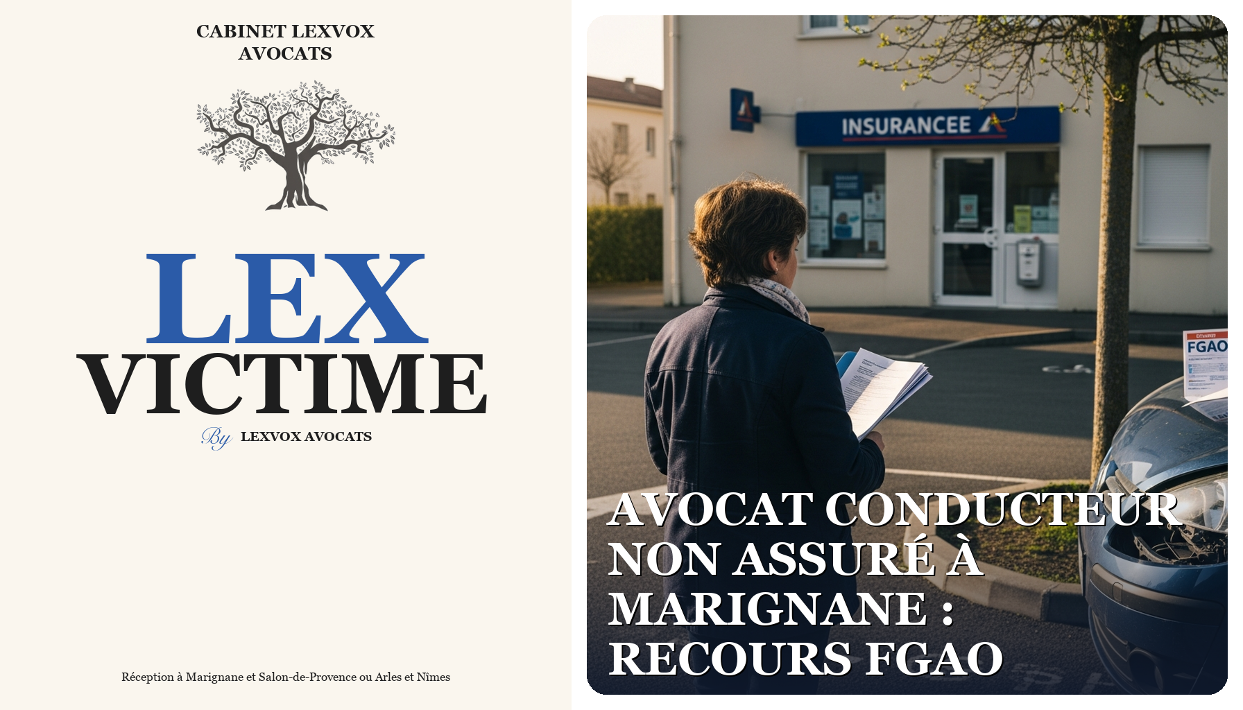 Avocat conducteur non assuré à Marignane : recours FGAO