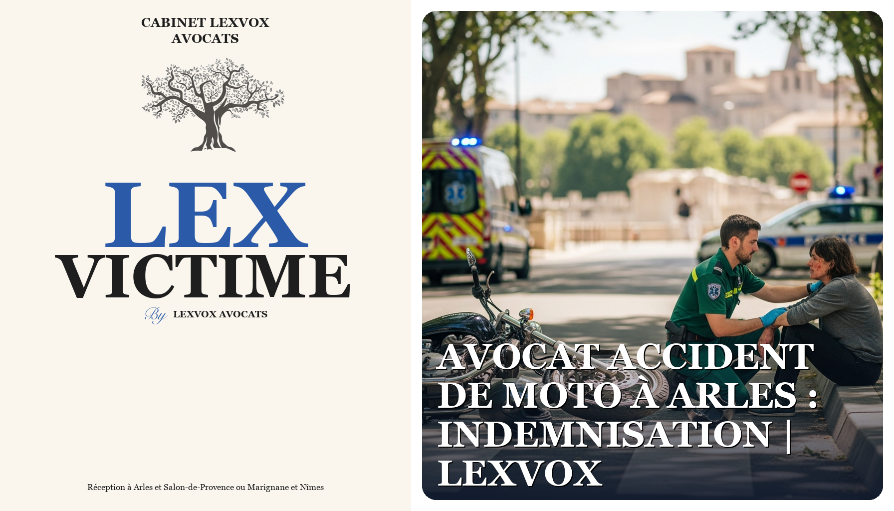Avocat accident de moto à Arles : indemnisation | LEXVOX