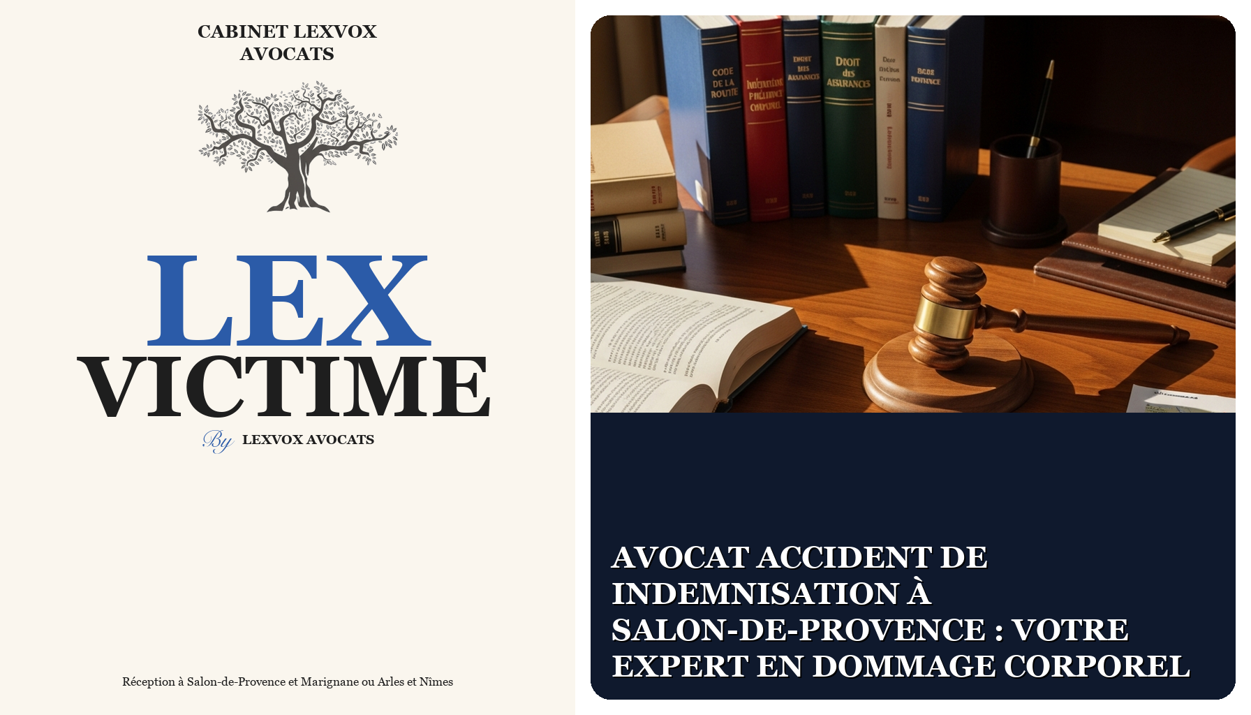 Avocat accident de indemnisation à Salon-de-Provence : votre expert en dommage corporel