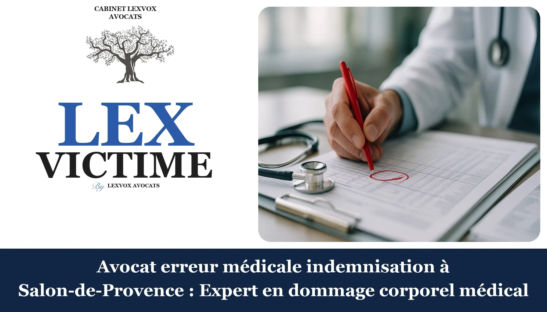 Avocat erreur médicale indemnisation à Salon-de-Provence : Expert en dommage corporel médical