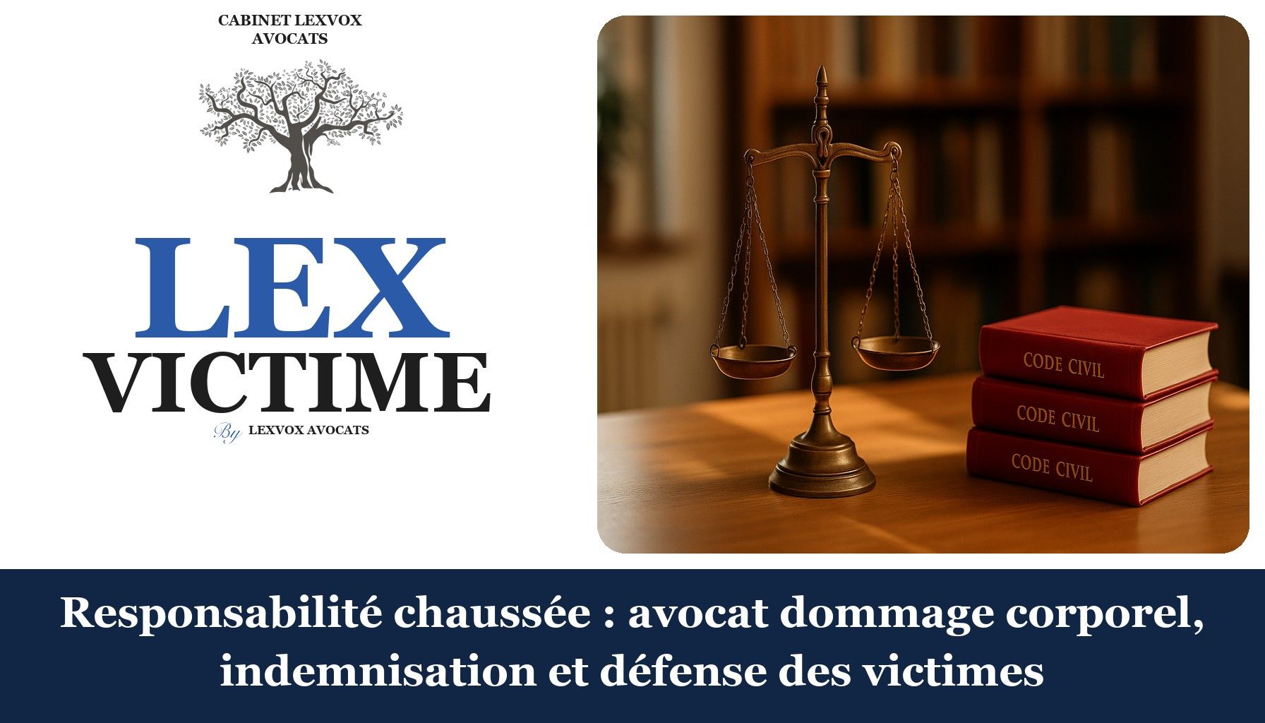 Responsabilité chaussée : avocat dommage corporel, indemnisation et défense des victimes