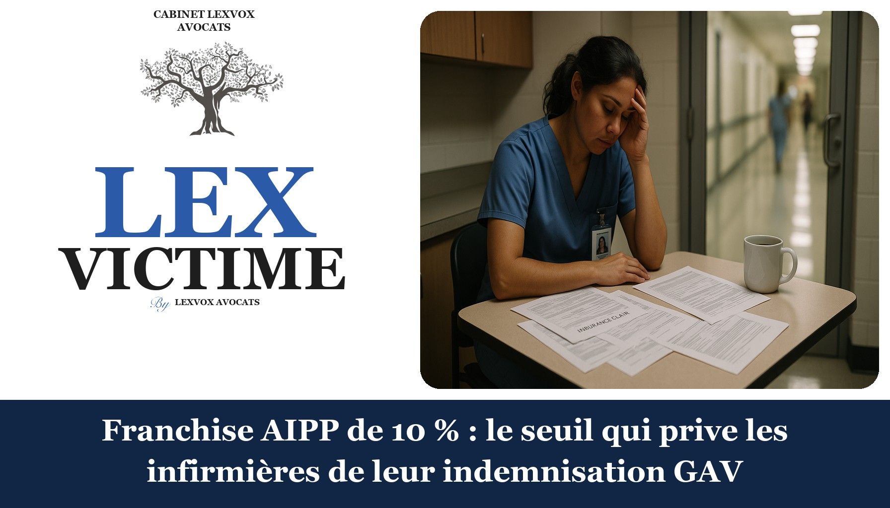 Franchise AIPP de 10 % : le seuil qui prive les infirmières de leur indemnisation GAV