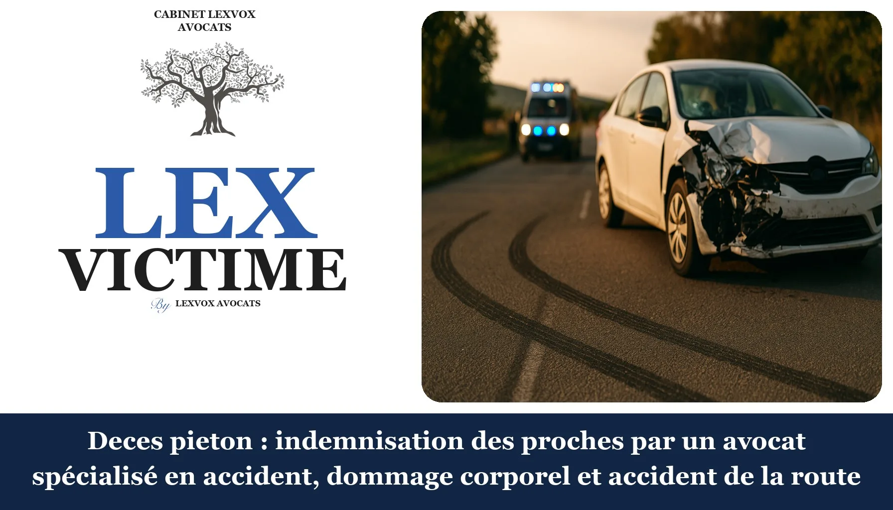 Deces pieton : indemnisation des proches par un avocat spécialisé en accident, dommage corporel et accident de la route