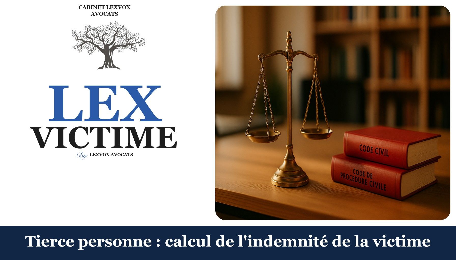 Tierce personne : calcul de l'indemnité de la victime