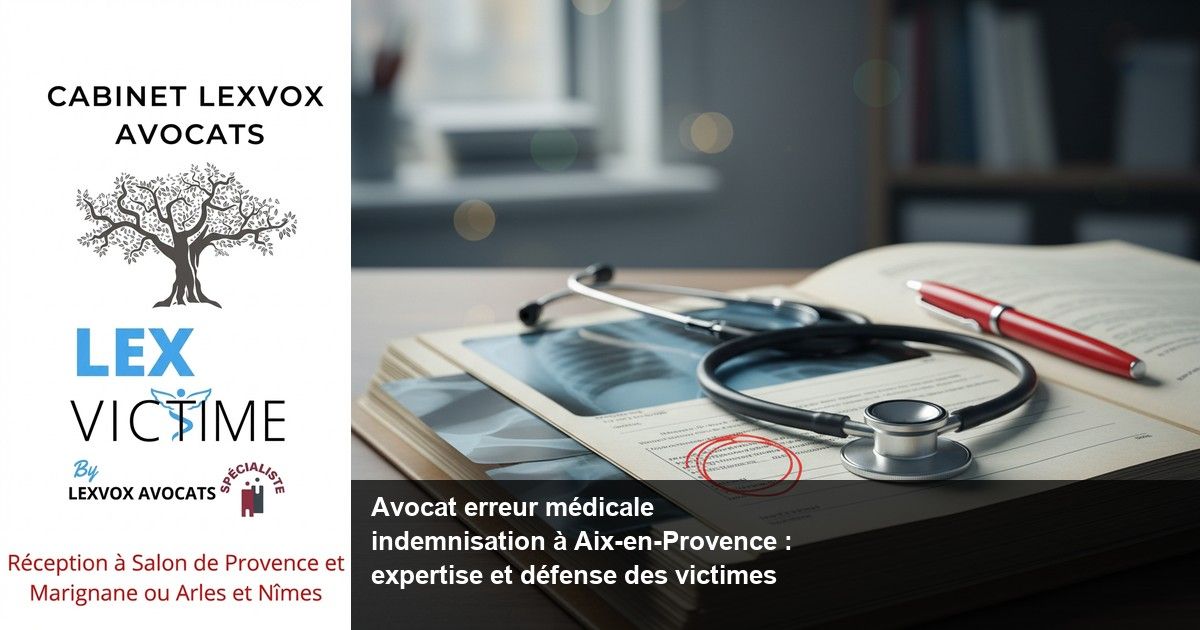 Erreur Médicale Aix-en-Provence : Avocat Spécialiste Indemnisation Victimes
