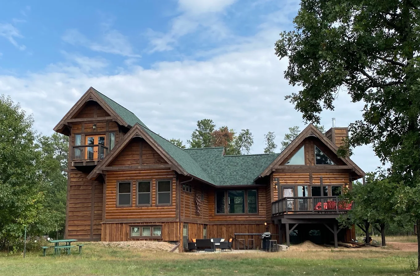 We supply the log package. You build the home.