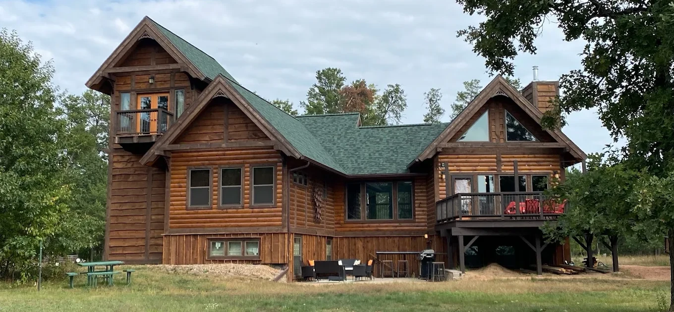 We supply the log package. You build the home.