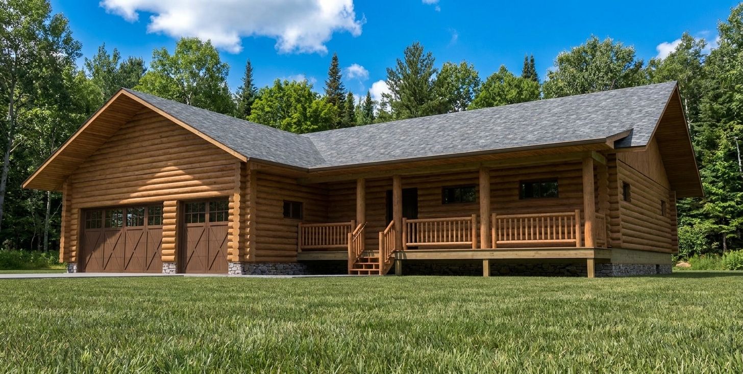 We supply the log package. You build the home.