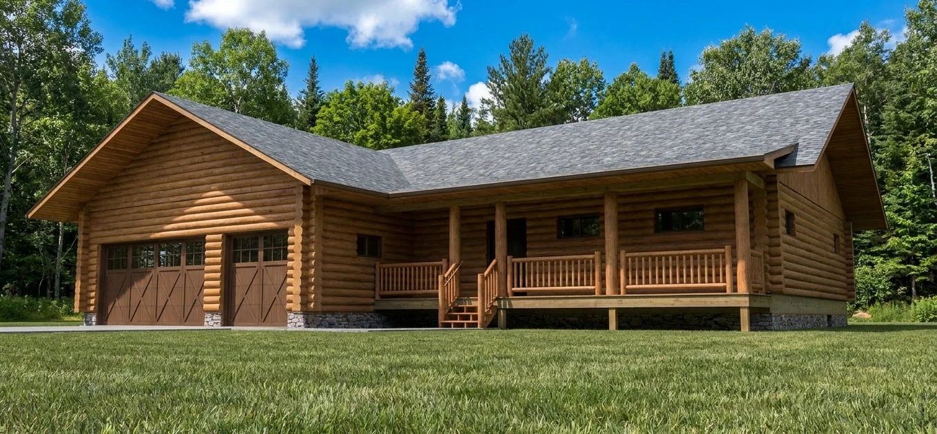 We supply the log package. You build the home.
