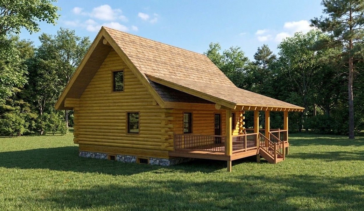 Sportsman Log Cabin