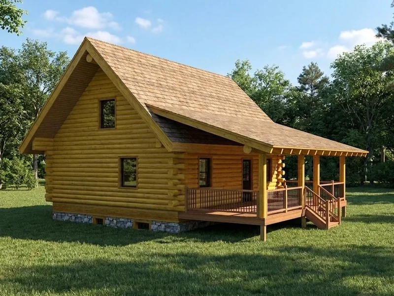Sportsman Log Cabin
