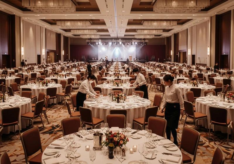 Otel balo salonunda yüzlerce kişilik kurumsal lansman daveti