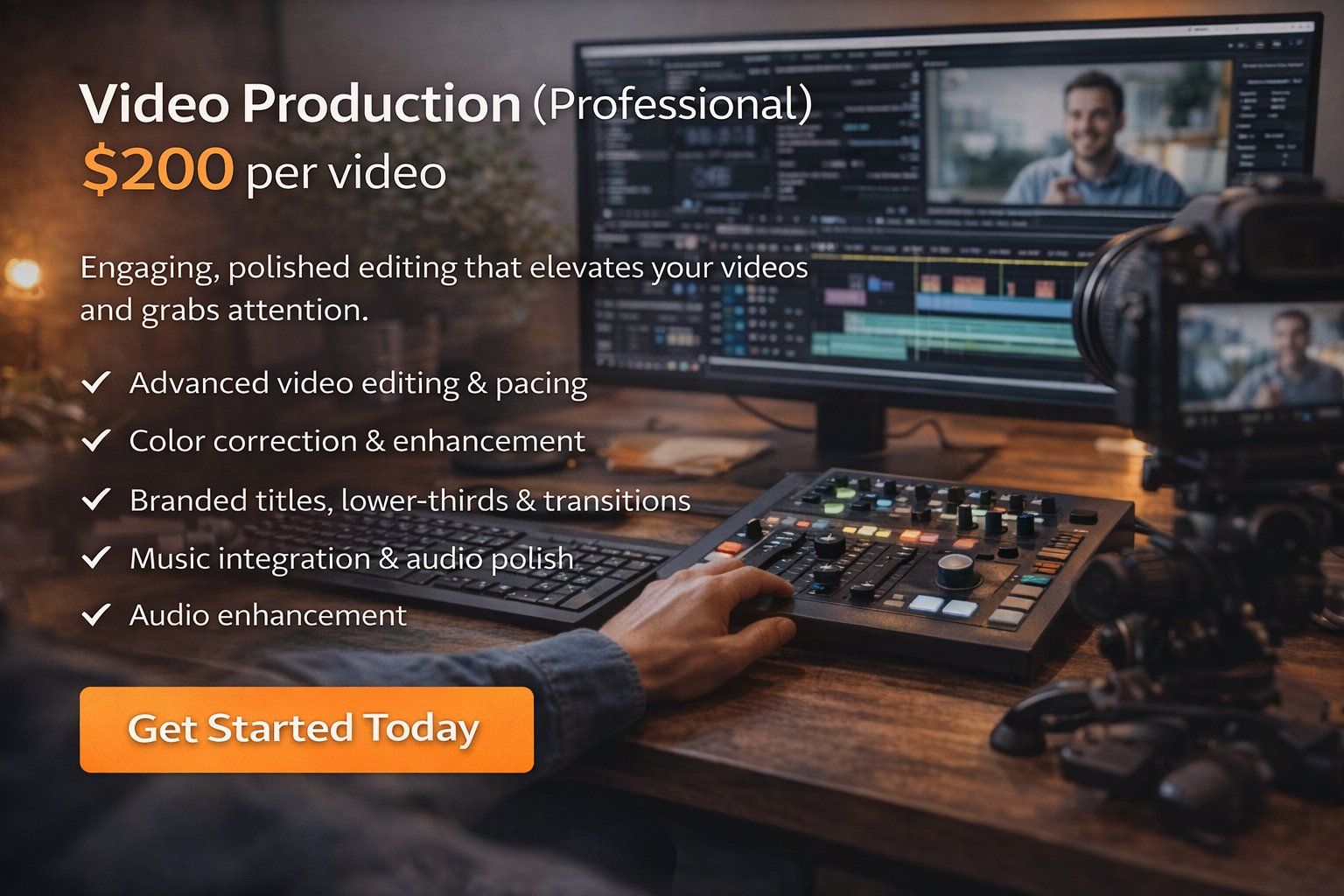 Video Production (Professional) — $200 per Video