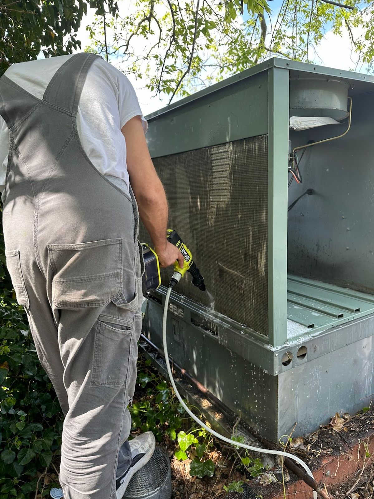 AC unit showing signs of wear