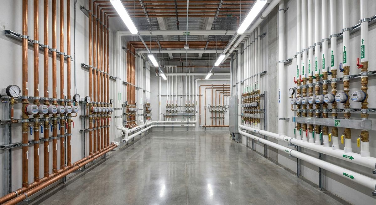 Commercial plumbing infrastructure