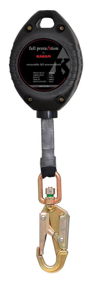 KARAM PCWB 3.5 Retractable Block Polymer Casing with Webbing