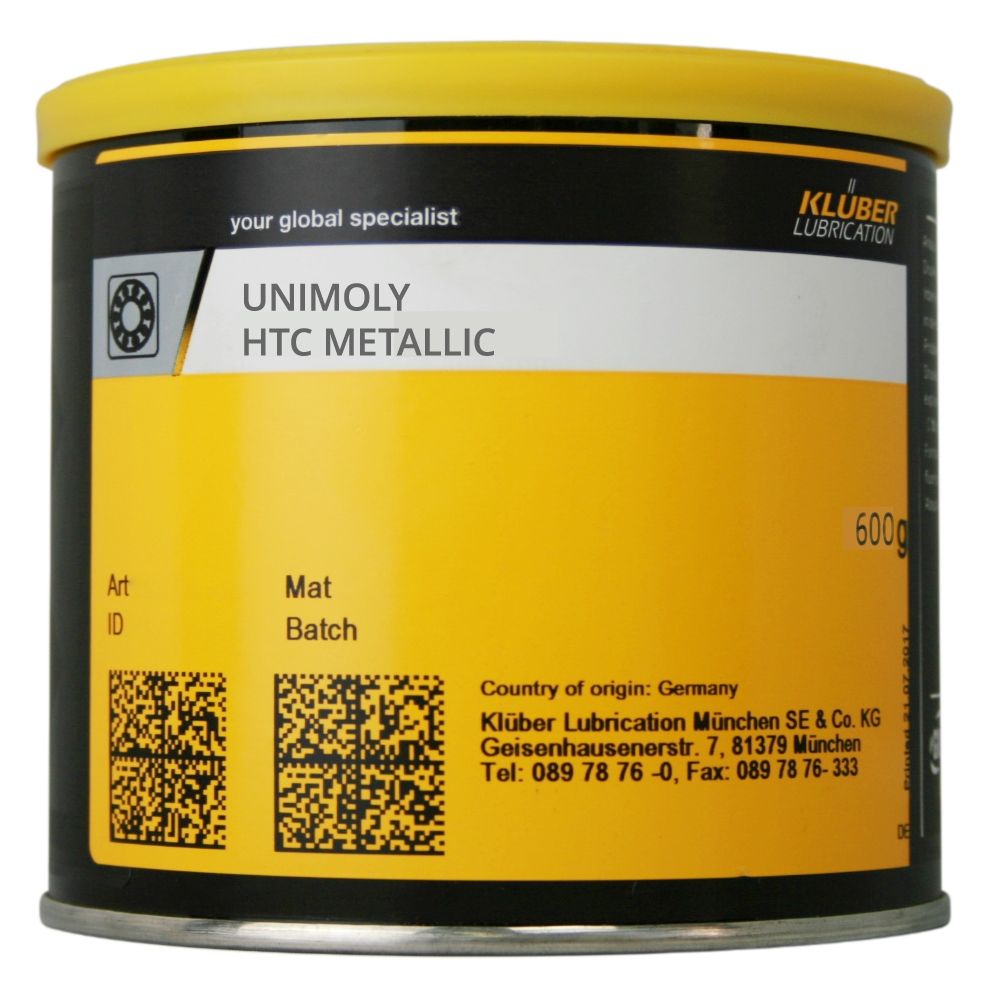 Kluber UNIMOLY HTC METALLIC High-temperature graphite paste 600g can