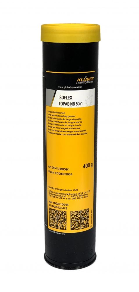 Kluber ISOFLEX TOPAS NB 5051 Synthetic long-term grease 400g cartridge