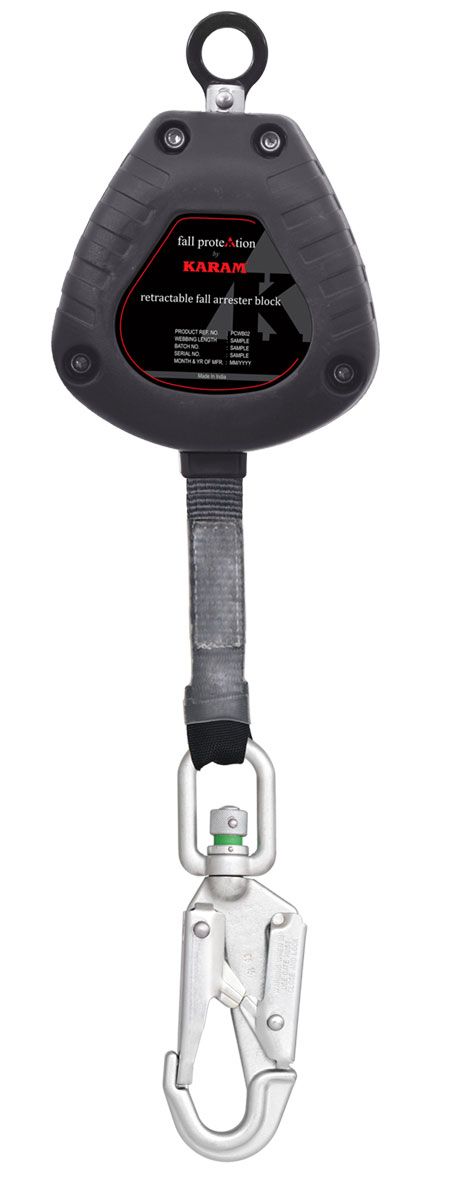 KARAM PCWB 02 Retractable Block Polymer Casing with Webbing