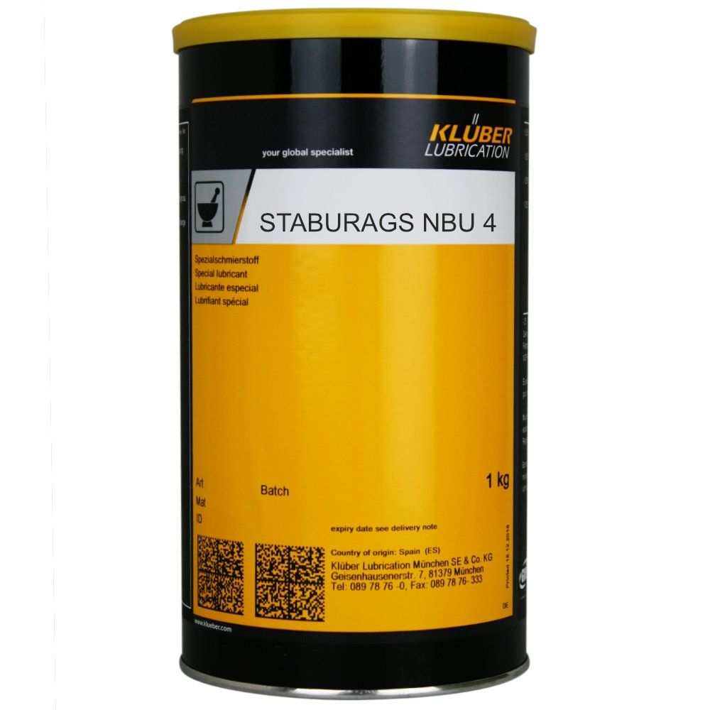Kluber STABURAGS NBU 4 Lubricating grease 1kg tin