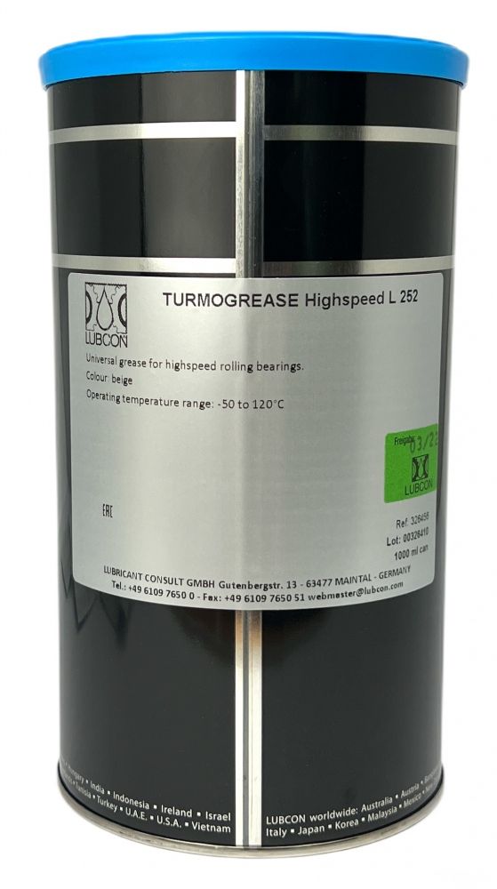 Lubcon Turmogrease Highspeed L 252 Universal bearing grease 1 Kg can