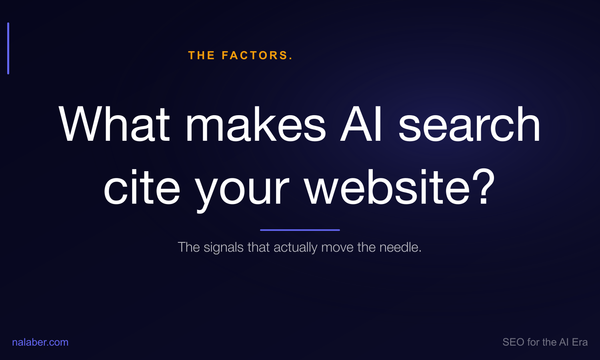 What Makes AI Search More Likely to Cite Your Website? (The Factors That Matter)