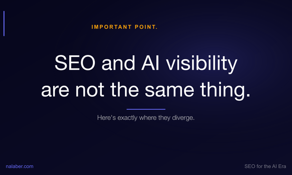 SEO and AI Search Visibility Are Not the Same Thing (Here's the Difference)