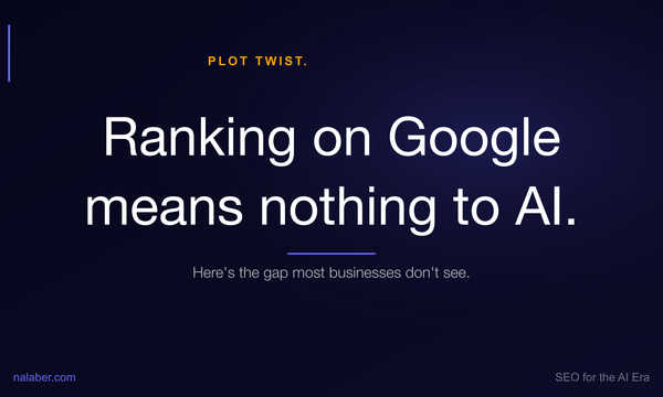 Your Website Can Rank on Google and Still Be Invisible to AI (Here's Why)